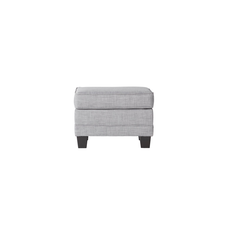 26" Upholstered Rectangle Ottoman - Rumble Smoke