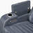 Moderne 38" Modern & Contemporary Top Grain Leather Power Reclining Chair with Power Headrest, Air Massage, Heat, LED Lighting & Dual Storage Arms-645419590