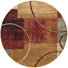 Brun/Rouge/Beige