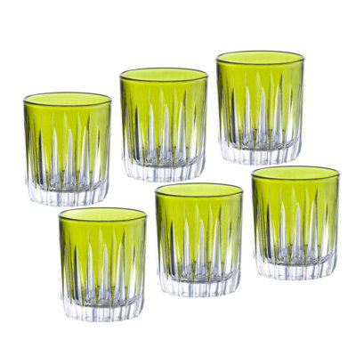 Colored Shot Glass - Blue (Cobalt)  Liquor Glasses - Set of 6 - 2.6 oz., Made in Europe