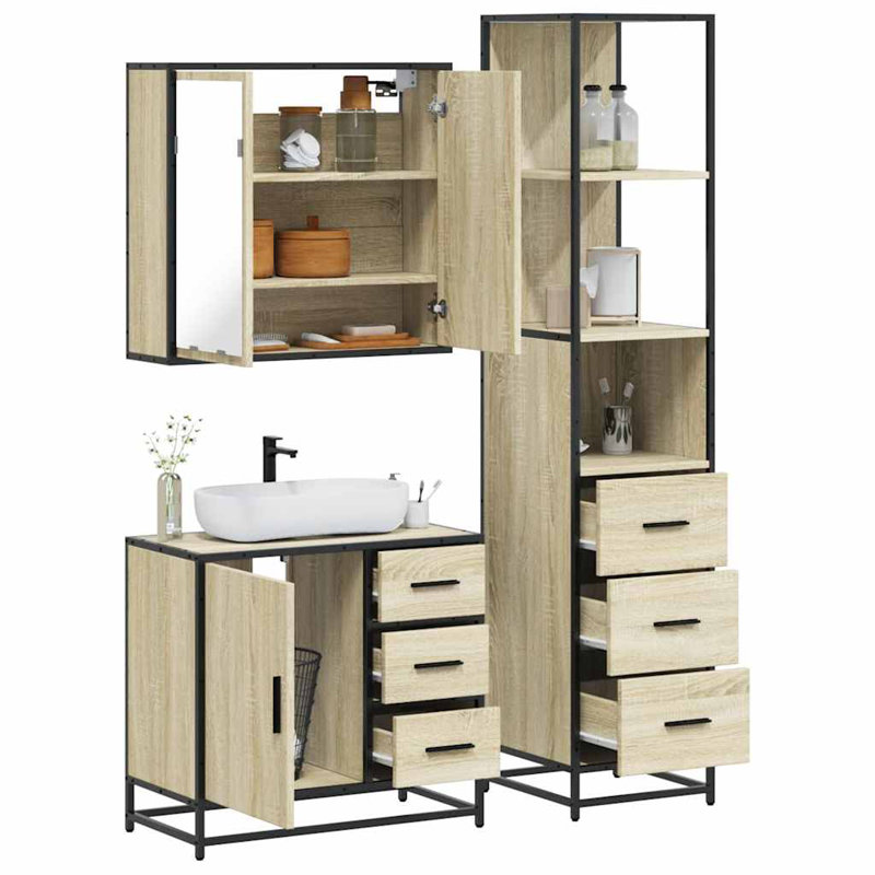 Bathroom Furniture Suite, Sonoma Oak