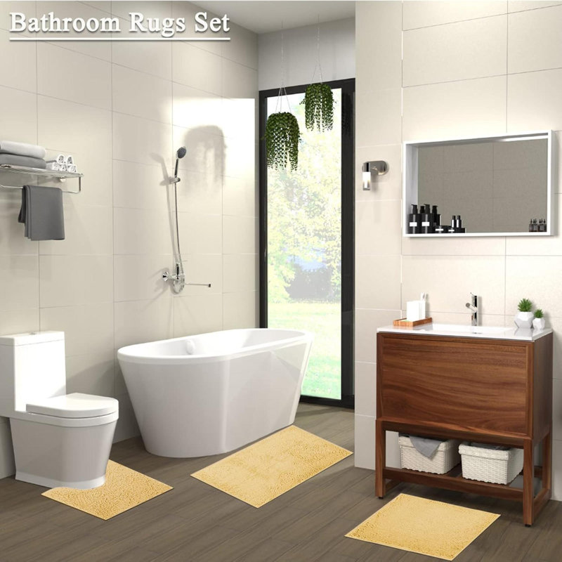 Bath Mat, Beige Yellow