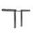 Support mural pivotant noir avec tablettes Mount-it, peut supporter jusqu'à 17,8 lb