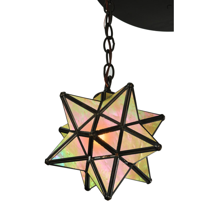 Meyda Tiffany & Stained Glass 3 - Light Pendant, Amber