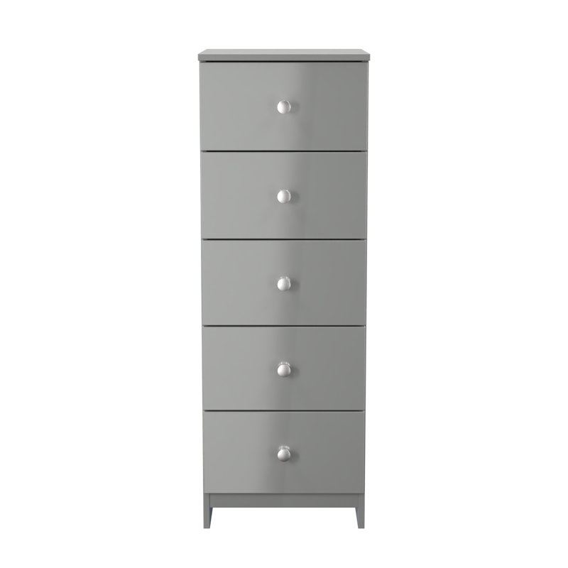 Borth 37 cm W Bedside Table, Uniform Grey/Dusk Grey