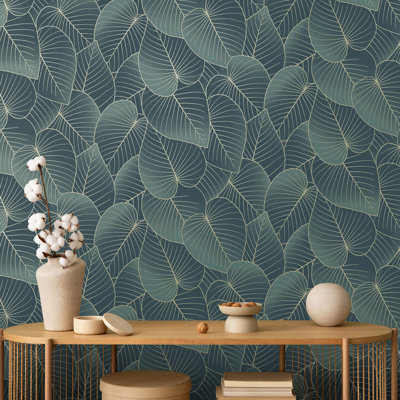 Graphic Leaves Wallpaper