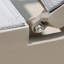 Chaise longue d'extérieur en aluminium avec table en alliage d'aluminium