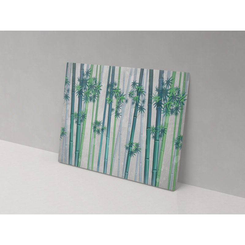 Bamboo Branches - Wrapped Canvas Print, 36cm H x 52cm W x 4cm D