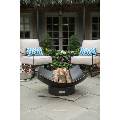 Lussan Steel Wood Burning Fire Pit