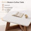 31.5" Square Coffee Table with Cross Leg