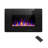 Braegger Recessed & Wall Mounted Electric Fireplace, Remote Control w/ Timer, Adjustable Flame Color & Speed-1184553764