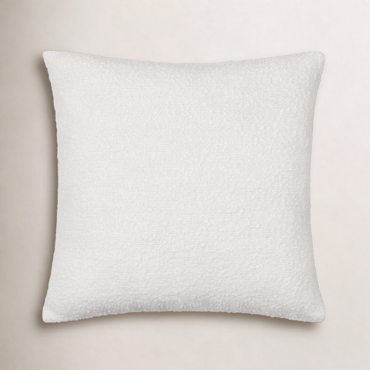 Amalfi Pillow Cover, Square 18", White, Pillow Cover Only - No Insert