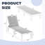 Ensemble de chaises longues en résine 2 pièces - Dossier réglable à 5 positions - Chaises de piscine d'extérieur résistantes aux intempéries-1233466550