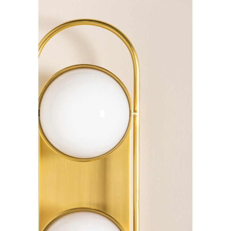 Amy 2 Light Bath and Vanity, Aged Brass
