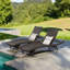 Outdoor Wicker Chaise Lounge Set-1330122345