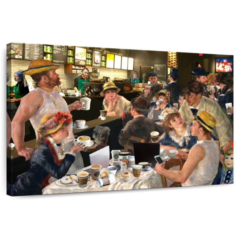 Yarlin déjeuner de la soirée cappuccino, H 32 po x l 48 po