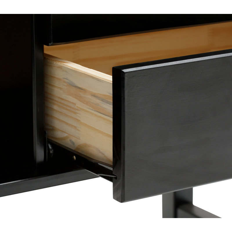 Divina 90cm Solid Wood Sideboard, Espresso