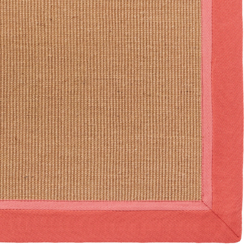 Bayside Jute Rug, 22" W x 34" L, Red/Natural