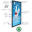 Porte-affiche mural en aluminium avec panneau anti-éblouissant Max Ledbox-62788371-62788372