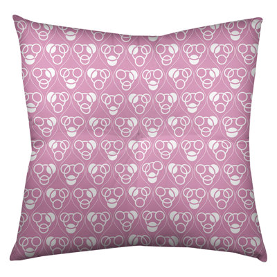 Coussin de sol classique à motif de cercles et de vagues