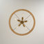 5 - Light 23.6'' Rattan Woven Natural Drum Rope Ceiling Light