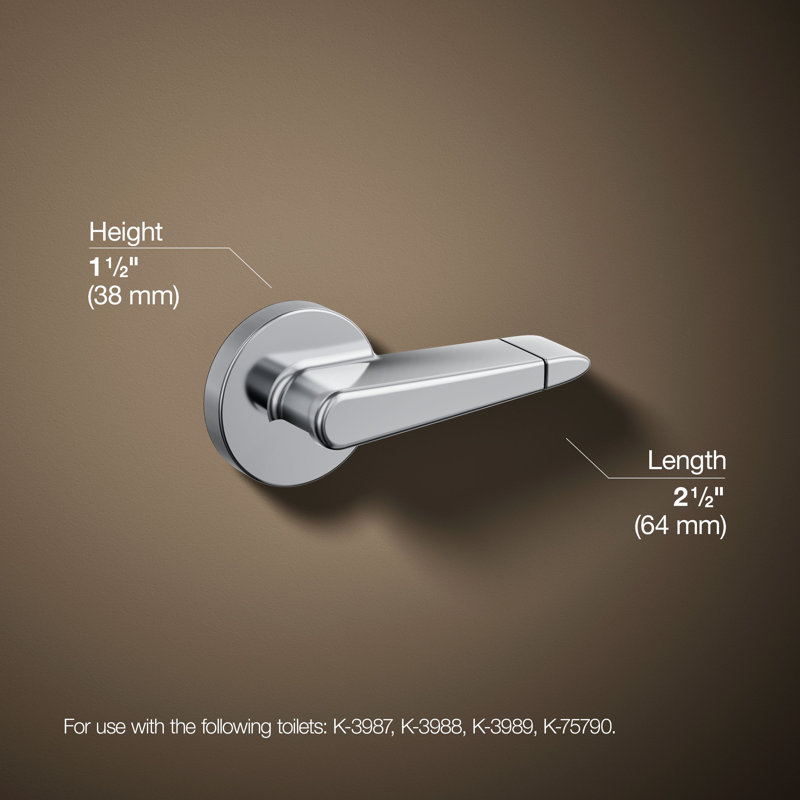 Dual-Flush Trip Lever, Left Hand, Polished Chrome