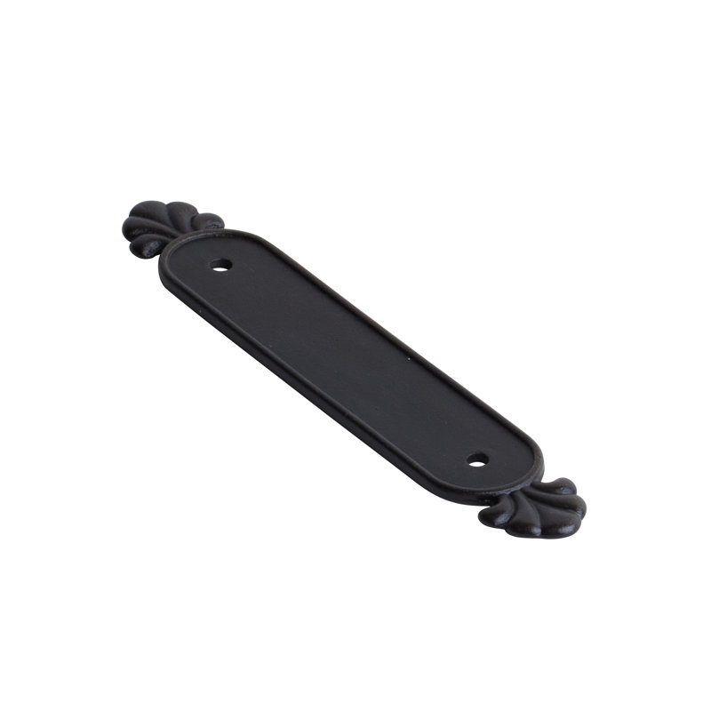 Contre-plaque en bronze Emtek Tuscany pour poignée d'armoire, Bronze moyen, H 5,75 po x l 1 po x P 0,12 po