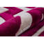 Tapis spécial touffeté beige fuchsia à rayures rayées tissées à la machine-93938681