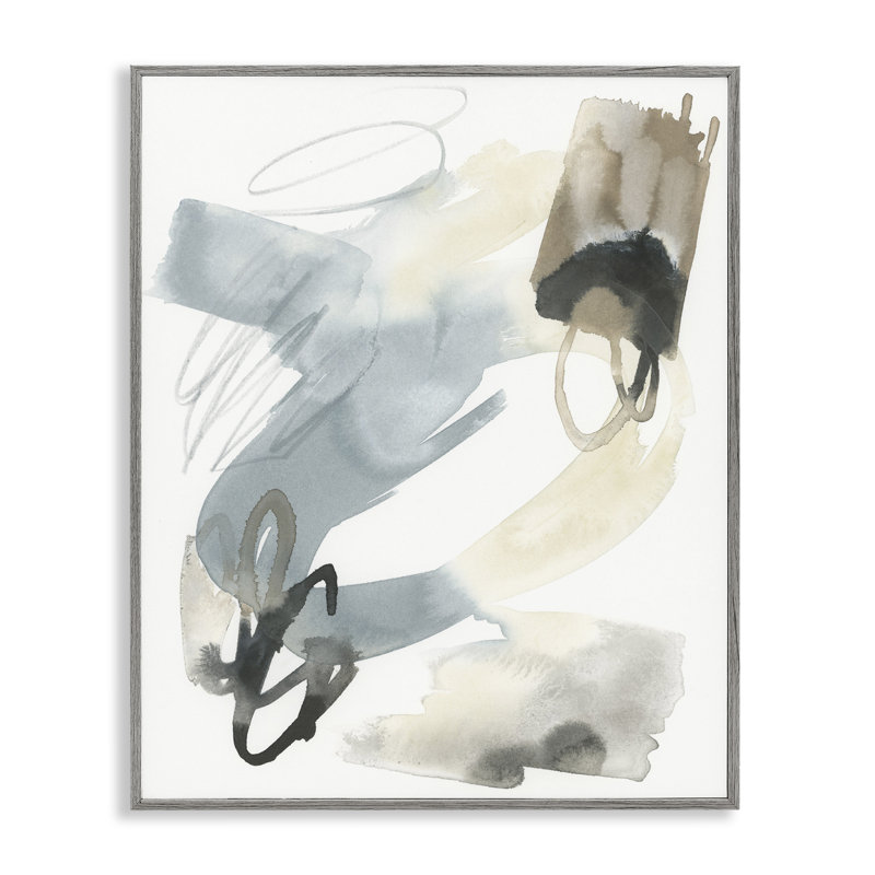 Aquarelle, coups de pinceau blancs, estampe numérique par June Erica Vess, Estampe numérique Farmhouse, H 14 po x l 11 po