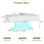110x55x50cm High Gloss Coffee Table with 16 Colors LED Lights-1768040120