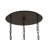 Beaudoin 3 - Light Oil Rubbed Bronze Cluster Pendant