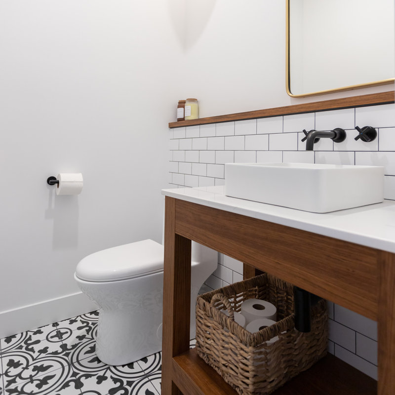 AGUA CANADA Fiona 14.25'' Ceramic Square Bathroom Sink