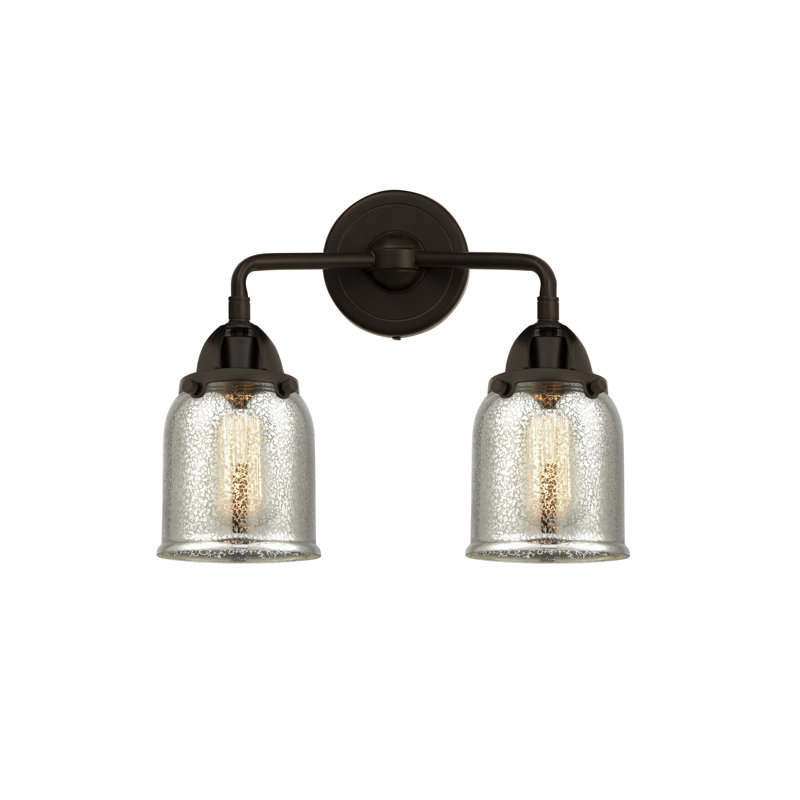 Éclairage pour meuble-lavabo à 2 lumières 5 "et 13" Shauna, Bronze huilé, DEL