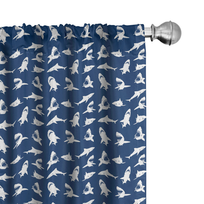 Semi-Sheer Rod Pocket Curtain Panels, 28" x 84"