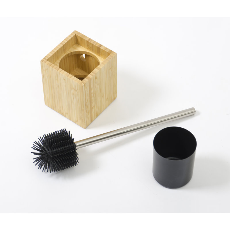 Ashford Free-Standing Toilet Brush and Holder, Bamboo