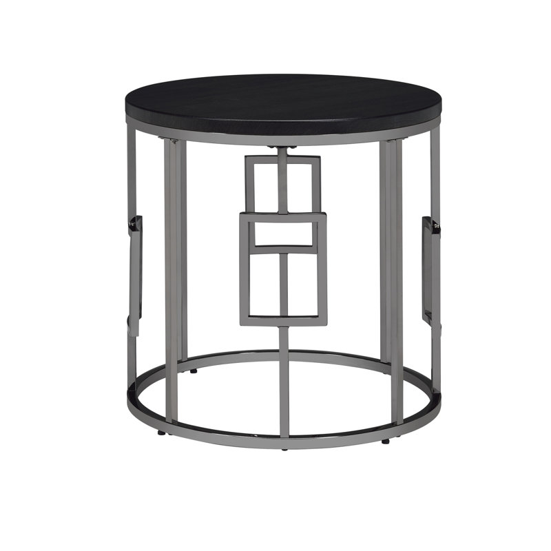 Table de bout ronde - Chrome