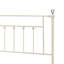 Lit blanc avec métal - Conception élégante de la broche, 79 po de largeur pour une construction spacieuse, poids de 64 lb, support à 4 lattes
