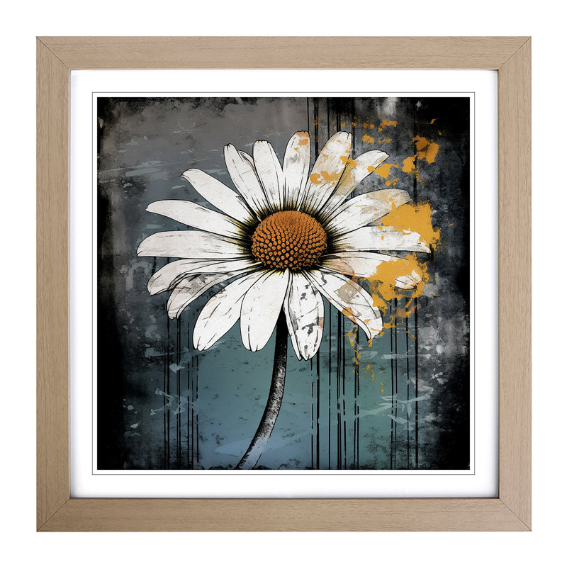 Single Picture Frame Print on Wood, Oak