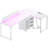 Joro L Shaped Desk with Cabinet 58.3 Inch Reversible Corner Computer Desk or 2 Person Long Table-960696422