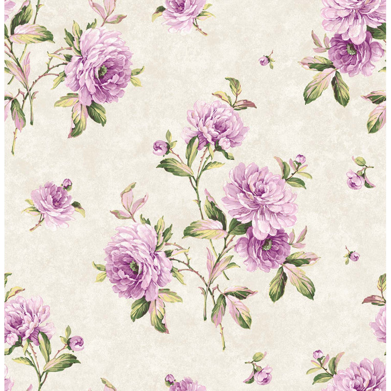 Bastogne 10m x 53cm Wallpaper Roll, Purple