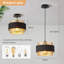 1 - Light Matte Black Drum Pendant