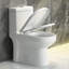 Siège de toilette rond assez fermé