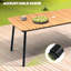 Ensemble repas pour 6 personnes avec table ovale et trou pour parasol -1599397455