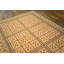 Tapis unique en laine noué à la main de 6 pi x 9 pi en jaune / vert / orange