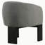 Fauteuil d'appoint rembourré brun Maciel