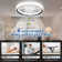 Ceiling Fan With LED Light - Reversible, 6 Speeds, Dimmable Light