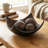 Elektra Brown Decorative Bowl for Coffee Table Decor, Kitchen, Dining Room Centerpieces, Orbs/Balls Included