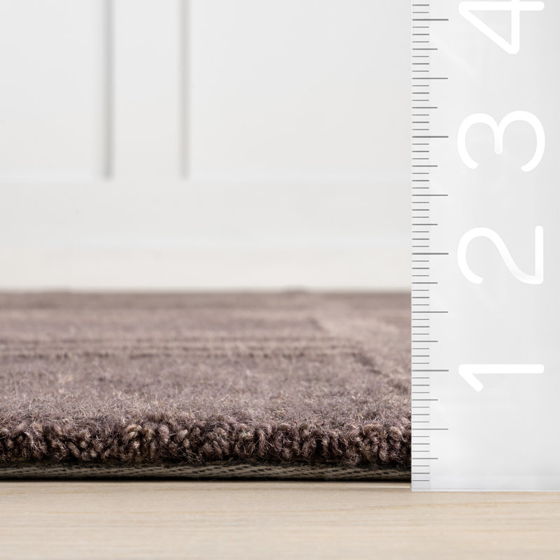  Tapis en laine à carreaux Mallory, Rectangle 9 pi 6 po x 13 pi 6 po