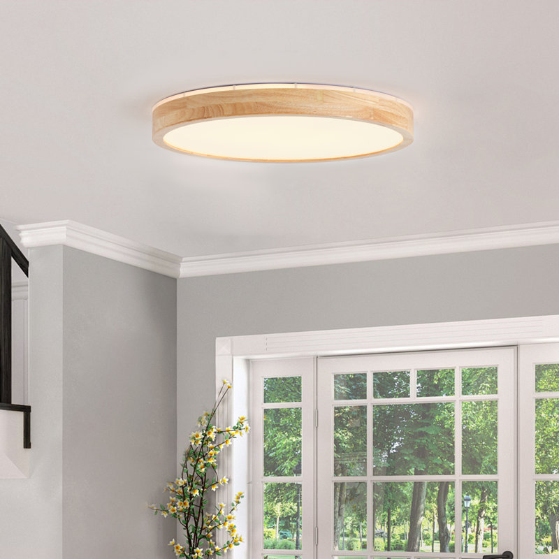 1-Round white LED dimmable acrylic ceiling light