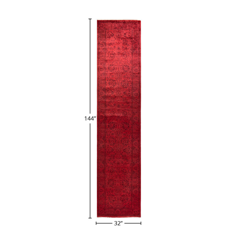 Tapis rouge nouvel âge 2 pi 8 po x 12 pi Cynara